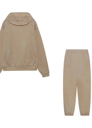 Plus Size Fashionable Long Sleeve Sweatshirt And Pants Set Autumn Winter Women's Casual Wear Two Piece Suit Comfortable plus ... Oyao Store