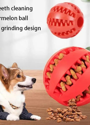 Natural Rubber Pet Dog Toys Dog Chew Toys Tooth Cleaning Treat Ball Extra-tough Interactive Elasticity Ball5cm for Pet Products Dropshipman