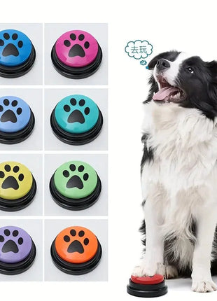 Interactive Dog Training Buttons, Interactive Dog Training Buttons - Recordable Talking Pet Communication Toy Dropshipman