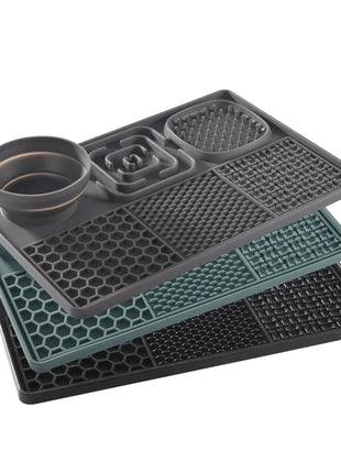 Silicone dog licking pad, slow feeder with suction cup for food and water without BPA Dropshipman