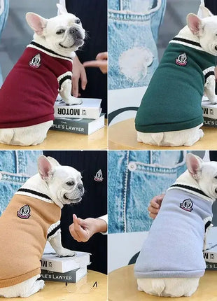 Warm Dog Sweater Winter Clothing Turtleneck Knitted Pet Cat Puppy Clothes Costume for Small Dogs Chihuahua Outfit Sweaters Vest Dropshipman
