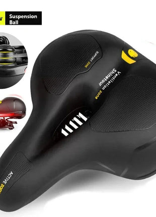 Reflective Shock Absorbing MTB Bicycle Seat Breathable Rainproof Road Mountain Bike Saddle Comfortable Cycling Accessory for Men Shop1102066021 Store