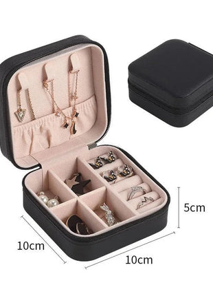 أحدث صندوق منظم المجوهرات، للسفر صندوق جلد، اكسسوارات الشعر E-Life Store
