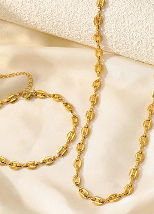 Stainless Steel Necklaces | Bracelet Jewelry Set DOTIFI Official Store