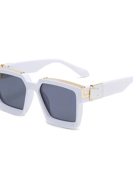 SHAUNA Retro Square Sunglasses 😎 UV400 Candy Colors & Silver Mirror SHAUNA Official Store