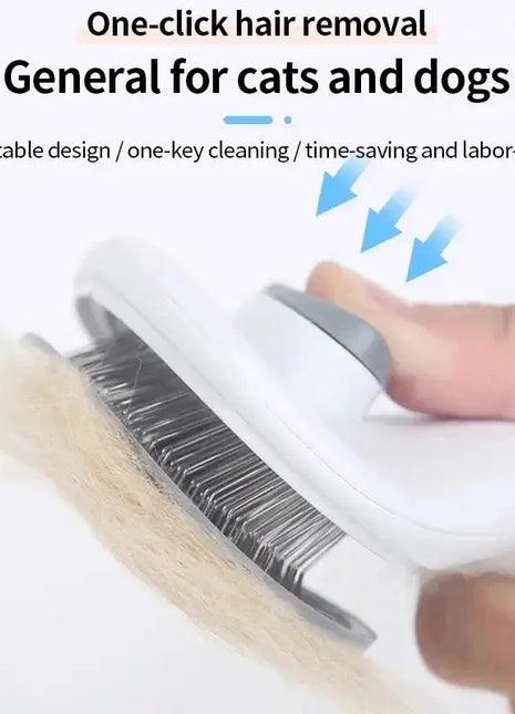 Pet Dog Brush Cat Comb Self Cleaning Pet Hair Remover Brush For Dogs Cats Grooming Tools Pets Dematting Comb Dogs Accessories Dropshipman