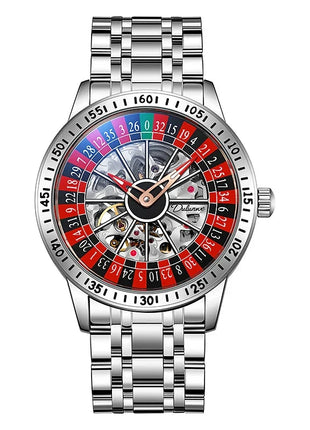 Gambling plate dial Luxury Brand Waterproof Mechanical Watches for Mens Fashion Automatic Skeleton Wristwatch Reloj Hombre LIGE Global No. 2 Store