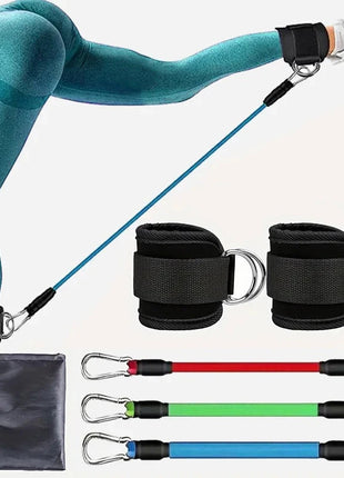 Fitness Workout Exercise Equipment Resistance Band Set Ankle Straps Yoga Elastic Fitness Bands For Gym Man And Woman Sport COYOCO Official Store