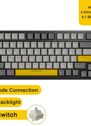 Ajazz AK820 Pro Gaming Mechanical Keyboard Stone's Store