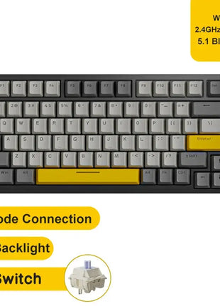 Ajazz AK820 Pro Gaming Mechanical Keyboard Stone's Store