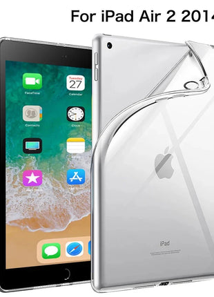 For iPad 10th 10.9 2022 7 8 9th Gen 10.2 Air 5 6 13 Case TPU Silicon Transparent Cover For iPad Pro 9.7 10.5 11 13 Mini 3 4 5 6 DUNNO Official Store