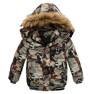 2025 Winter Children Warm Clothing Boys Down Jacket Baby Polyester Fiber Hooded Coat Thicken Outerwear Kids Solid Color Parka Shop1103725985 Store