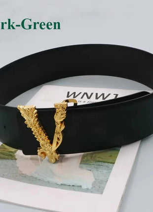 Wide V-Shaped Gold Waist Belt – Chic & Versatile Fashion Accessory™ Romance Jewelry Store