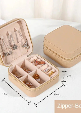 أحدث صندوق منظم المجوهرات، للسفر صندوق جلد، اكسسوارات الشعر E-Life Store