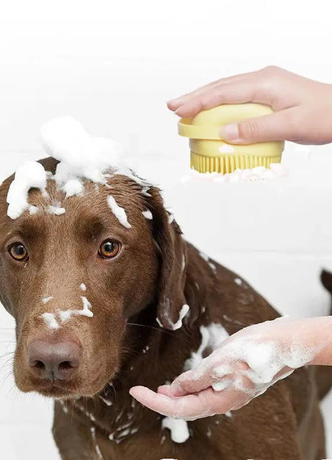 Pet cat and dog silicone bath brush massage care soft bath brush can fill liquid bath ball brush pet accessories dog cat tool Dropshipman