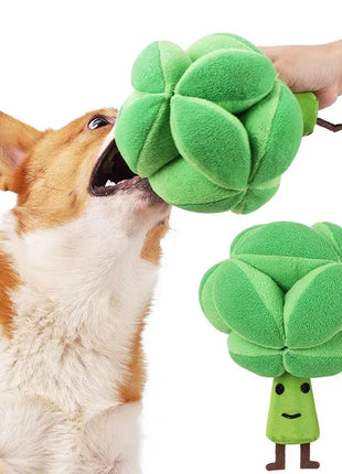 Snuffle Broccoli Dog Puzzle Toys Increase IQ Slow Dispensing Feeder Pet Cat Training Games Feeding Food Intelligence Toy Dropshipman