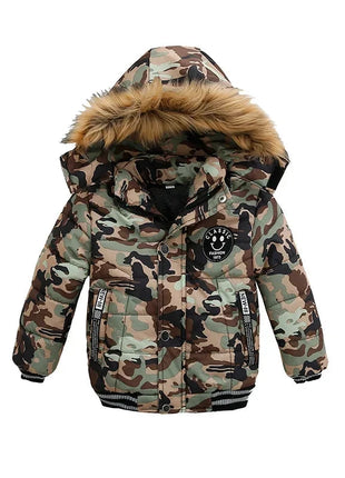 2025 Winter Children Warm Clothing Boys Down Jacket Baby Polyester Fiber Hooded Coat Thicken Outerwear Kids Solid Color Parka Shop1103725985 Store