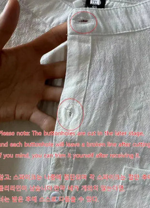 Spring and Summer Stand Collar Five-point Mid-sleeve Fashionable Men's Short-sleeved Shirt Seven-point Sleeve Large Size Men's Lincici Store