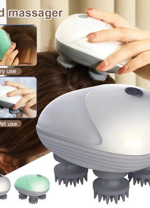 Electric Cat Massager Body Massager Health Care Relax Shoulder Neck Deep Tissue Head Scalp Massage Kneading Vibrating Device Dropshipman
