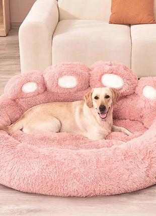 Fluffy Dog Bed Plush Kennel Accessories Pet Products Large Dogs Beds Bedding Sofa Basket Small Mat Cats Big Cushion Puppy Pets Dropshipman