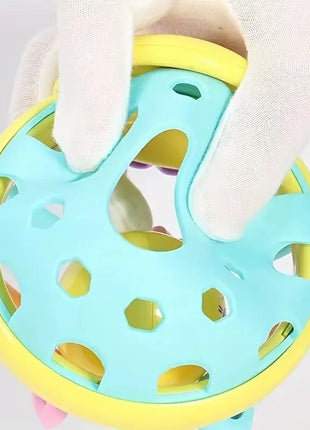 1 Pc 10cm Baby Toy Catch Ball Bendy Baby Walker Rattles Develop Intelligence Ball 0-12 Months Plastic Bell Rattle Doll Shop1102907612 Store