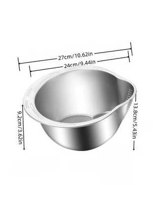 Rice Washer Strainer Bowl Stainless SteelRice Washing Bowl Rice Sieve Colander Fruit And Vegetable Strainer Kitchen Tools Shop1103843504 Store