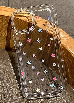 Small Flower Stars Soft Case For iPhone 16 14 13 11 15 Pro Max 12 Mini XS XR X 8 7 Plus SE 2022 13Pro Anti-drop Airbag Cover Shop1103599856 Store