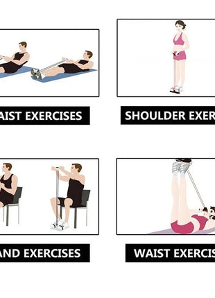 Fitness Gum Resistance Bands Latex Pedal Exerciser  | Yazijico™ Outdoor World Store