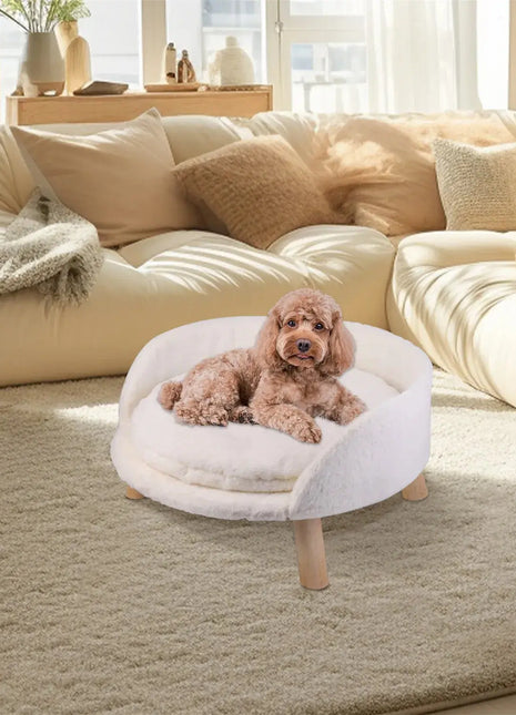 Pet Sofa Bed Raised Cat Chair Small Dog Couch Bed Removable Cushion Sleep House Dropshipman