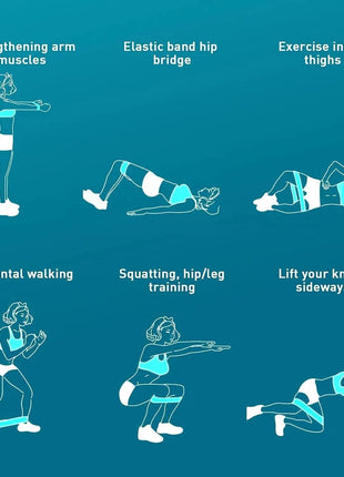 Anti-Slip Resistance Hip Booty Bands Squat Glute Workout Non-slip Trainer Thick Stretch Fitness Strips Loops Yoga Equipment Stone's Store