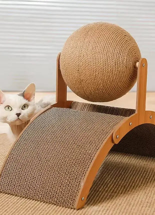 1PC Cat toy Vertical arched cat claw ball wear-resistant non chipping claw grinder Self fun pet toy Shop1104086696 Store