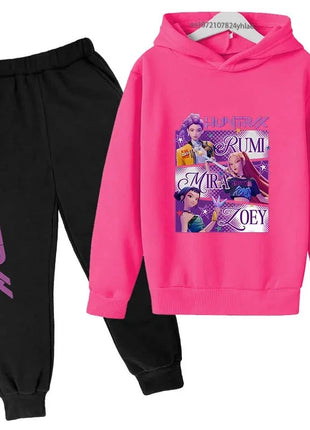 Kids Kpop Demon Hunters Hoodie & Jogger Set Shop1103677024 Store