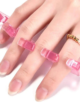 2pcs (1pair)Soft Silicone Finger Toe Separator Soft-Silicon 5 Colors Flexible  Finger Toe Spacers for Nail Polish Pedicure Tools nailartSupply Store