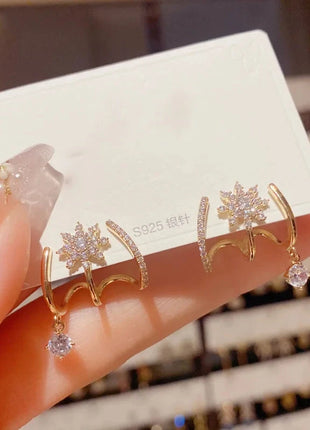 Luxury Claw Ear Rake Zircon Earrings for Women ZX Jewellery Store