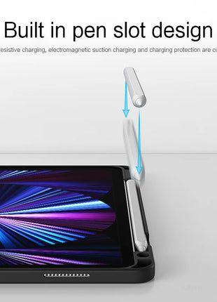 AJIUYU Keyboard For iPad Pro 11 Inch 12.9 2022-2018 Air 5th 4th 10.2 10th 10.9 Case Magic Smart Keyboard Cove TouchPad Backlight