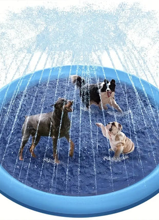 Dog Splash Pad Toy Thick Sprinkler Pool Anti-Slip Outdoor Summer Sprinkler Water Toy for Backyard Fountain Play Mat for Children Dropshipman