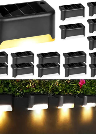 Solar LED Stair Lights – Waterproof Outdoor Step & Pathway Lighting XIWANGFIRE Lamp Store