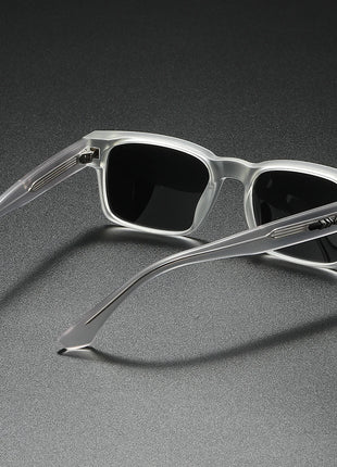 Quality Square Polarized Sunglasses Men Metal Core UV400 Unisex Sun Glasses Travel Hiking Beach Fishing Eyewear