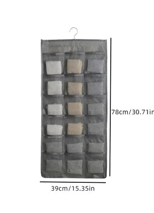 Double Sides Underwear Storage Hanging Bag Dormitory Home Wardrobe Hanging Wall Foldable Bag Underpants Socks Organizer Yiwu Yikang Store