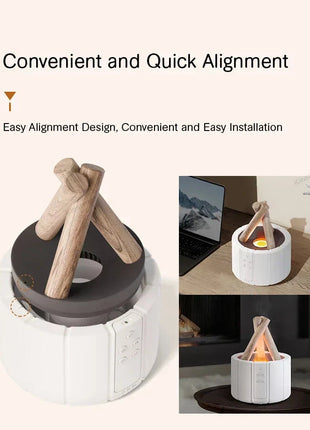 Simulated Flame Aromatherapy Diffuser – Relaxing & Stylish Shop1104998585 Store