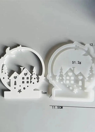 Christmas Tree House Silicone Molds Rose Fish Shape Gypsum Concrete Building Casting Aromatherapy Resin Crafts Home Decor Mold Shop3218122 Store