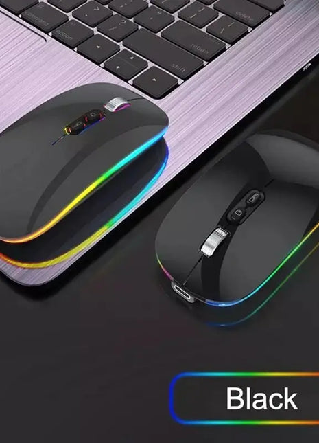Dual Mode Bluetooth 2.4G Wireless Mouse One-Click Desktop Function Type-C Rechargeable Silent Backlight Mice for Laptop PC New Stone's Store