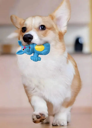 Dog Chew Toy Latex Dog Cow Shape Pet Squeaky Toys For Small Medium Large Dogs Teeth Cleaning Dog Puppy Sound Toy Pet Supplies Dropshipman