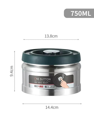 Stainless Steel Vacuum Sealed Coffee Canister – Airtight Food Storage Stone's Store
