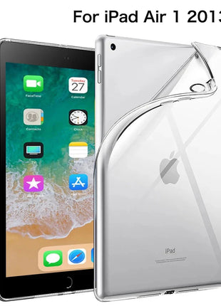 For iPad 10th 10.9 2022 7 8 9th Gen 10.2 Air 5 6 13 Case TPU Silicon Transparent Cover For iPad Pro 9.7 10.5 11 13 Mini 3 4 5 6 DUNNO Official Store