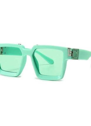 SHAUNA Retro Square Sunglasses 😎 UV400 Candy Colors & Silver Mirror SHAUNA Official Store