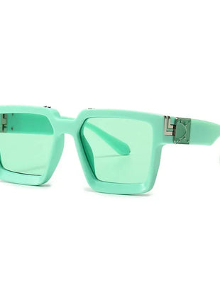 SHAUNA Retro Square Sunglasses 😎 UV400 Candy Colors & Silver Mirror SHAUNA Official Store