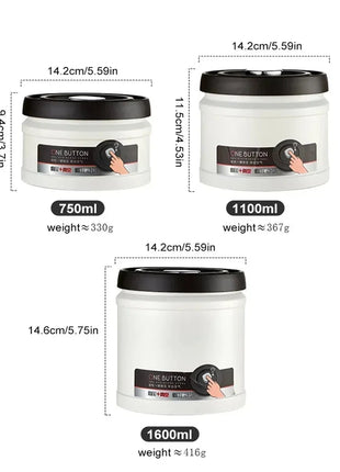 Stainless Steel Vacuum Sealed Coffee Canister – Airtight Food Storage Stone's Store