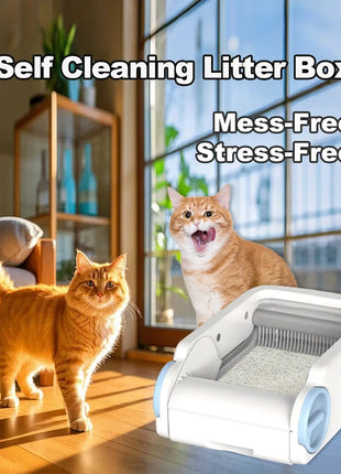 Open Smart Cat Litter Box Automatic Self Cleaning,Remote Control Via App,Cat Toilet Litter Tray,2025 New Electric Cat Toilet Dropshipman