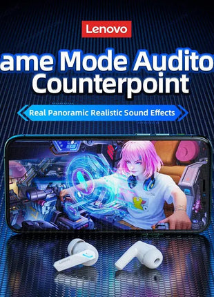 Lenovo GM2 Pro Bluetooth 5.3 Earphones Sports Headset Wireless In-Ear Gaming Low Latency Dual Mode Music Headphones New Choice Lenovo Store